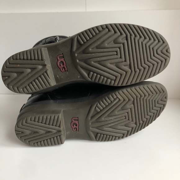 UGG® Kesey Mid-Calf Lace Up Boots Black Sz 7 - Picture 12 of 12